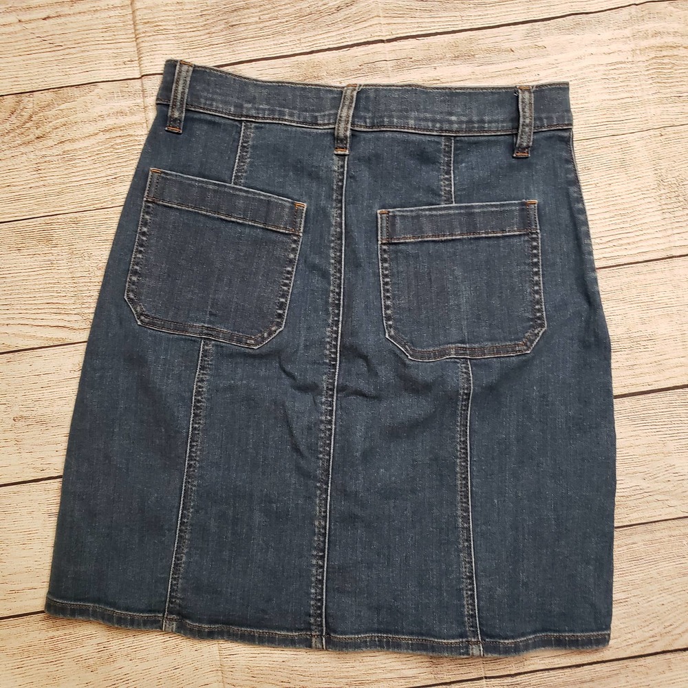 J.Crew Button Down Front Back Patch Pockets Denim… - image 5